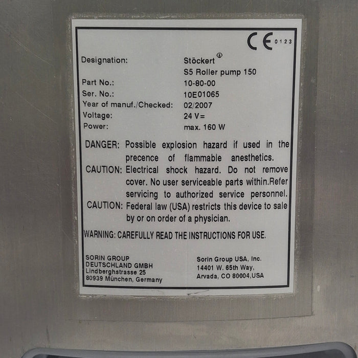 Stockert S5 Roller Pump