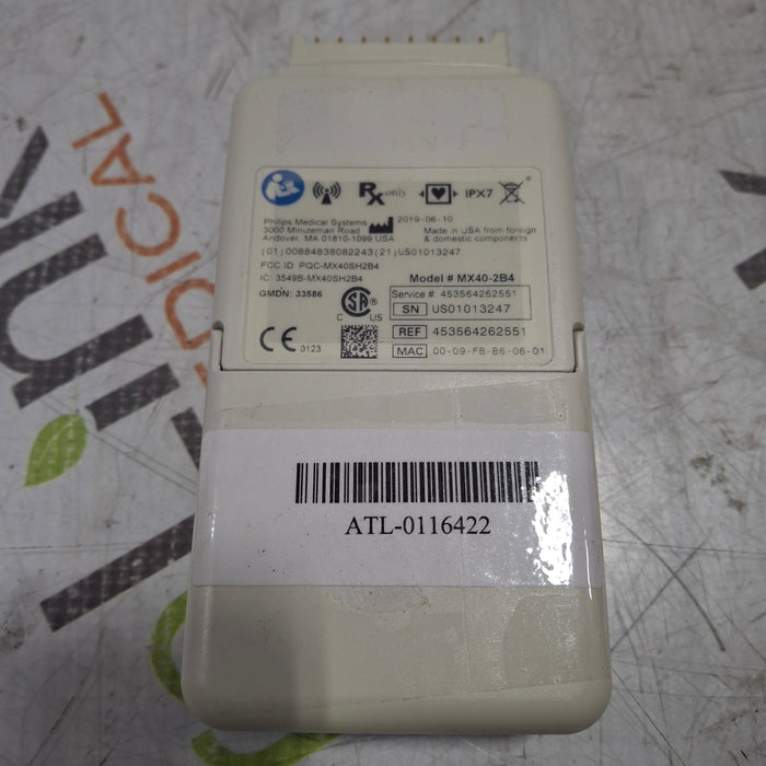 Philips Philips MX40 2.4 ECG/SPO2 865351 Telemetry Transmitter Patient Monitors reLink Medical