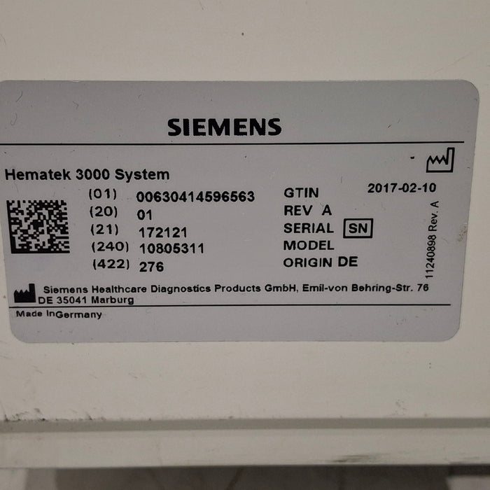 Siemens Siemens Hematek 3000 Slide Stainer Histology and Pathology reLink Medical