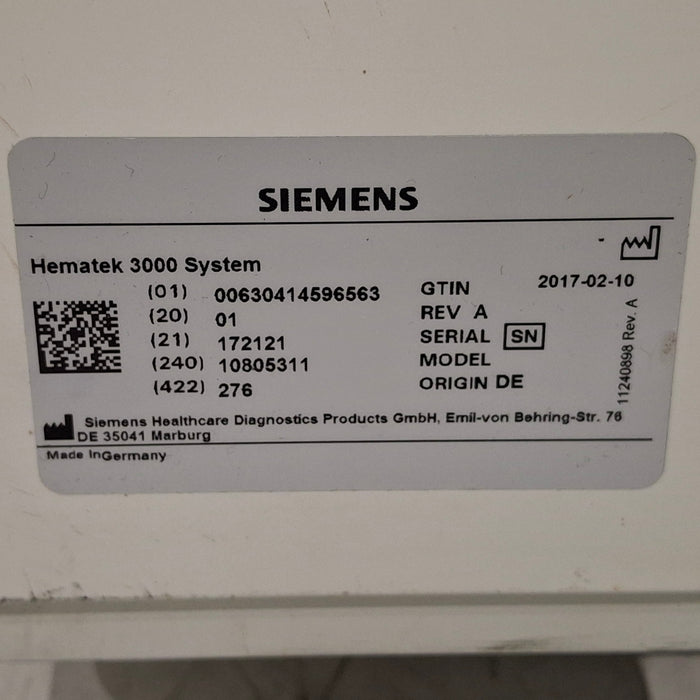 Siemens Siemens Hematek 3000 Slide Stainer Histology and Pathology reLink Medical