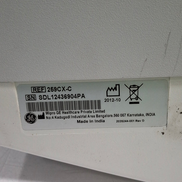 GE Healthcare Corometrics 250cx Series Model 259cx-c Fetal Monitor