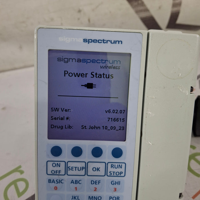 Baxter Sigma Spectrum 6.02.07 without Battery Infusion Pump