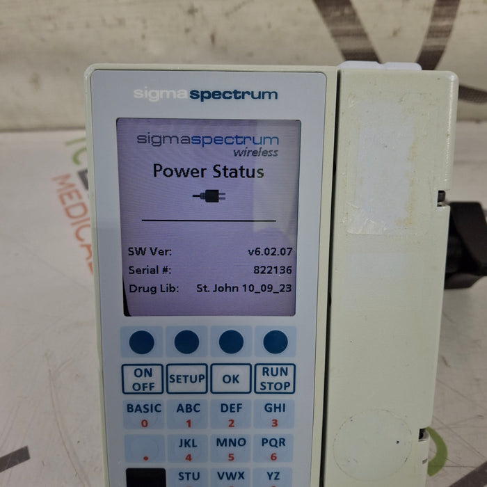 Baxter Sigma Spectrum 6.02.07 without Battery Infusion Pump