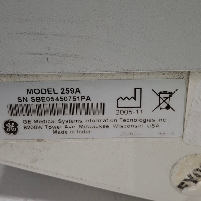 GE Healthcare GE Healthcare Corometrics 250cx Series Model 259cx Fetal Monitor Patient Monitors reLink Medical