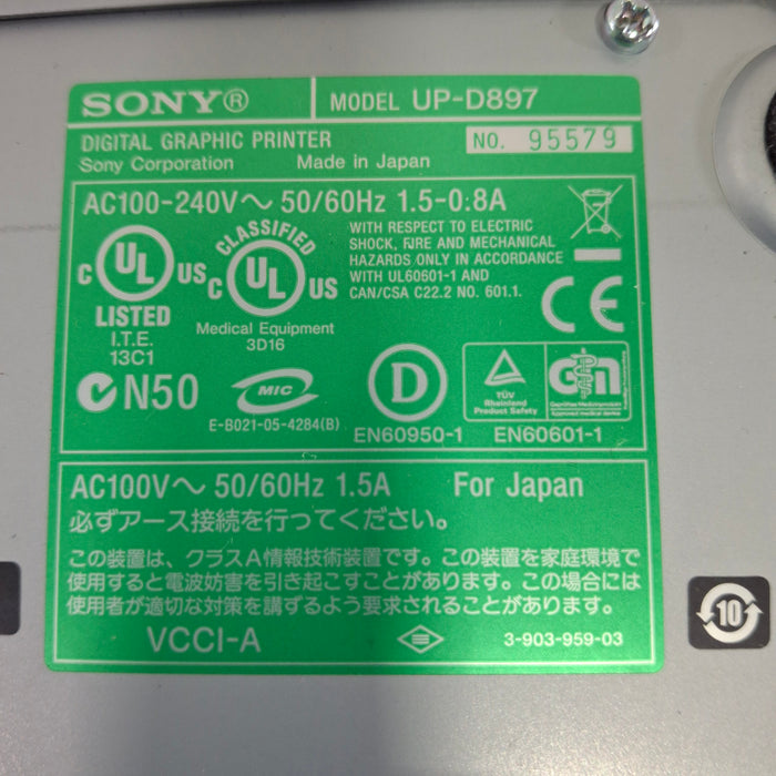 Sony UP-D897 Digital Graphic Printer