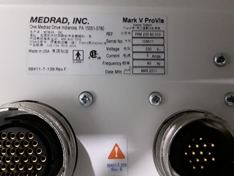 Medrad Medrad Mark V Provis Injector PRM Console Injectors reLink Medical