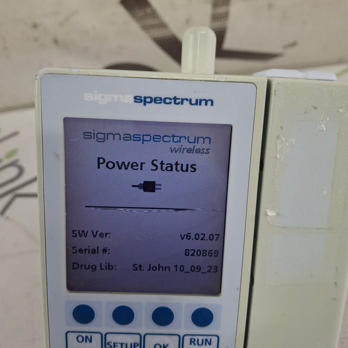 Baxter Baxter Sigma Spectrum 6.02.07 with B/G Battery Infusion Pump Infusion Pump reLink Medical