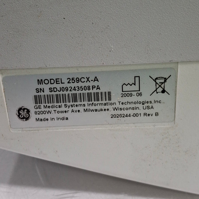 GE Healthcare Corometrics 250cx Series Model 259cx-a Fetal Monitor