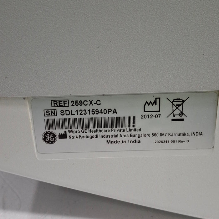 GE Healthcare Corometrics 250cx Series Model 259cx-c Fetal Monitor