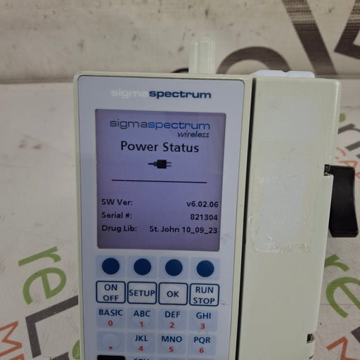 Baxter Baxter Sigma Spectrum 6.02.06 with B/G Battery Infusion Pump Infusion Pump reLink Medical