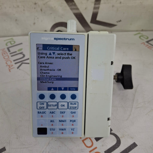 Baxter Baxter Sigma Spectrum 6.02.06 with B/G Battery Infusion Pump Infusion Pump reLink Medical