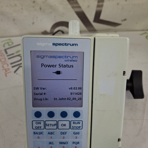 Baxter Baxter Sigma Spectrum 6.02.06 with B/G Battery Infusion Pump Infusion Pump reLink Medical