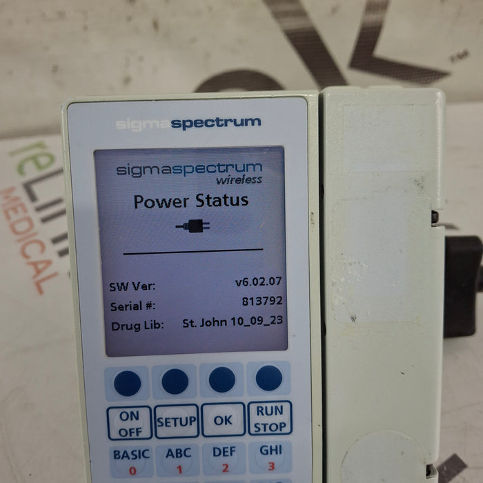 Baxter Sigma Spectrum 6.02.07 without Battery Infusion Pump