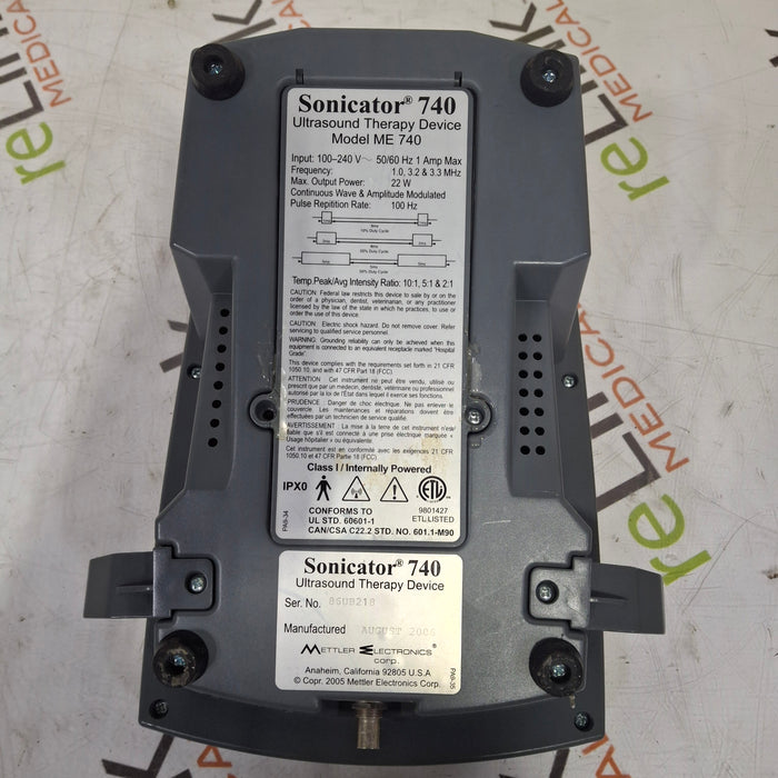 Mettler Electronics Mettler Electronics Sonicator 740 Ultrasound Therapy Device Fitness and Rehab Equipment reLink Medical