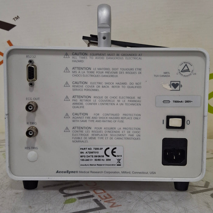 Accusync Medical Research Corp Accusync Medical Research Corp 72 ECG Trigger Monitor Patient Monitors reLink Medical