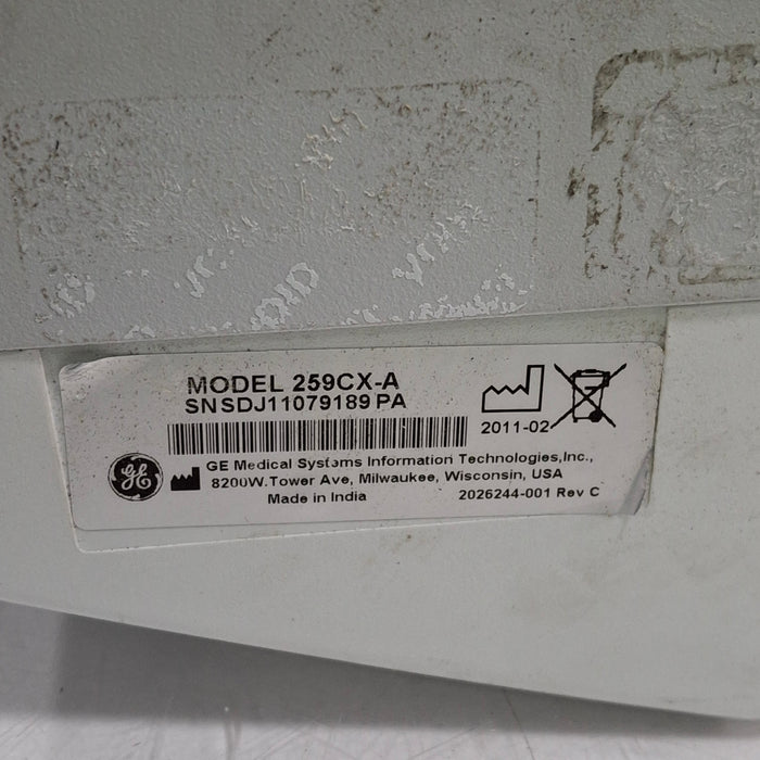 GE Healthcare GE Healthcare Corometrics 250cx Series Model 259cx-a Fetal Monitor Patient Monitors reLink Medical