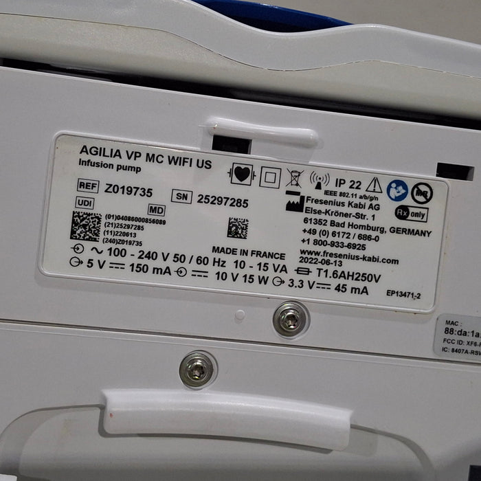 Fresenius Kabi USA Inc Agilia VP MC WIFI Infusion Pump