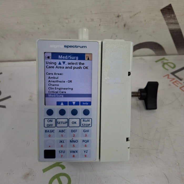 Baxter Baxter Sigma Spectrum 6.02.06 with B/G Battery Infusion Pump Infusion Pump reLink Medical