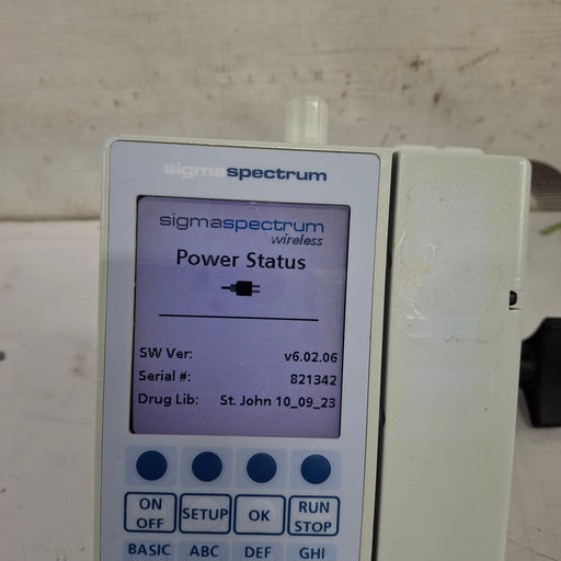 Baxter Baxter Sigma Spectrum 6.02.06 with B/G Battery Infusion Pump Infusion Pump reLink Medical
