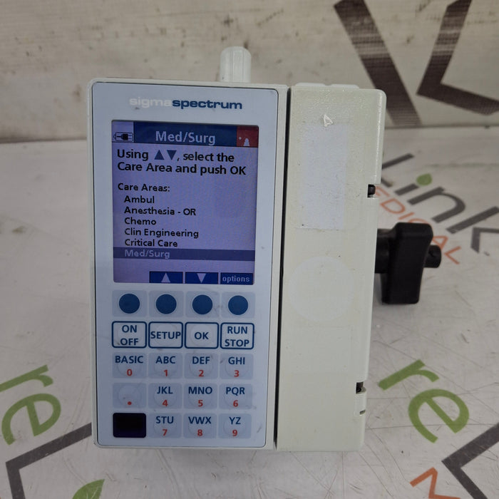 Baxter Sigma Spectrum 6.05.13 with B/G Battery Infusion Pump