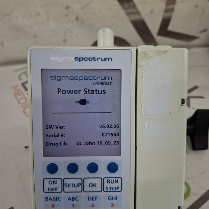 Baxter Baxter Sigma Spectrum 6.02.06 with B/G Battery Infusion Pump Infusion Pump reLink Medical