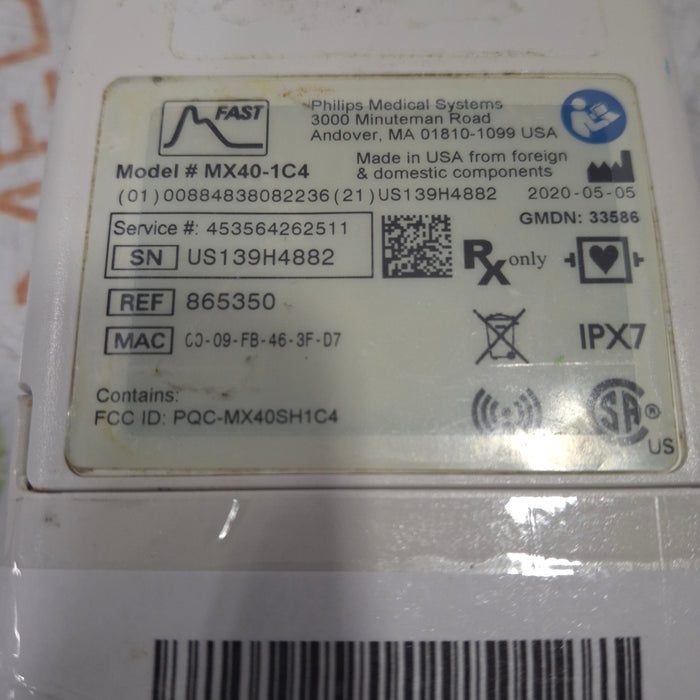 Philips Philips MX40 1.4 ECG/SPO2 865350 Telemetry Transmitter Patient Monitors reLink Medical
