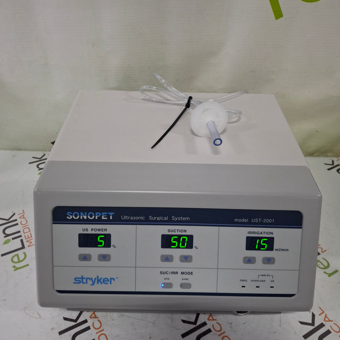 Stryker Stryker SonoPet Omni UST-2001 Ultrasonic Surgical System Electrosurgical Units reLink Medical
