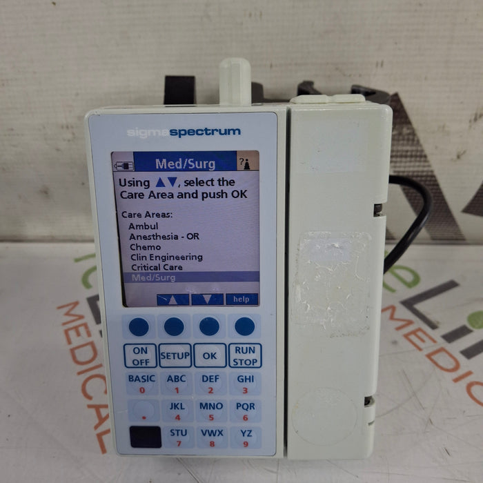 Baxter Sigma Spectrum 6.02.07 with B/G Battery Infusion Pump