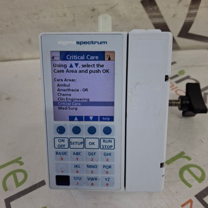 Baxter Sigma Spectrum 6.02.07 with B/G Battery Infusion Pump