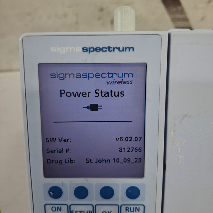 Baxter Sigma Spectrum 6.02.07 with B/G Battery Infusion Pump