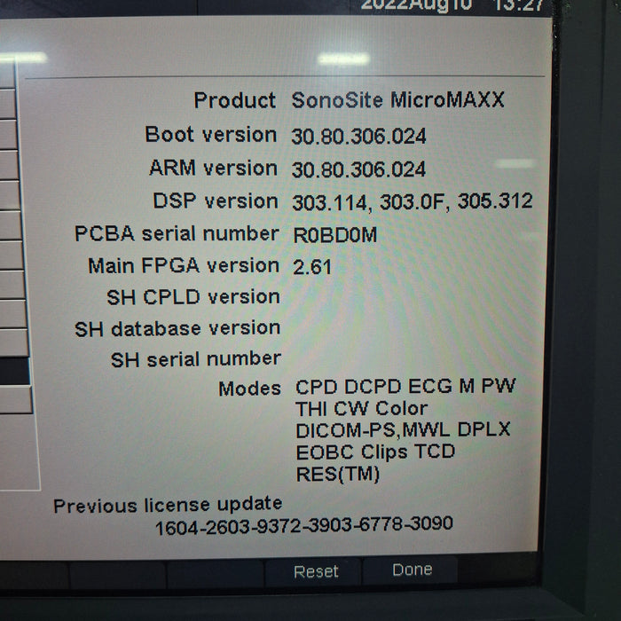 Sonosite Micromaxx Portable Ultrasound