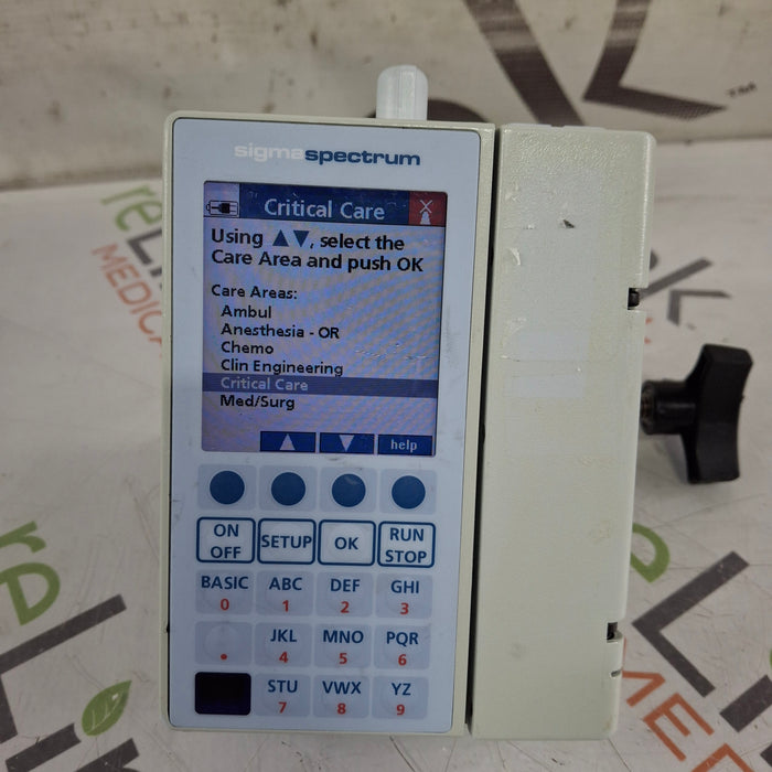 Baxter Sigma Spectrum 6.02.07 with B/G Battery Infusion Pump