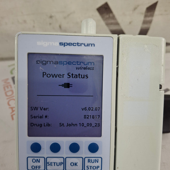 Baxter Sigma Spectrum 6.02.07 with B/G Battery Infusion Pump