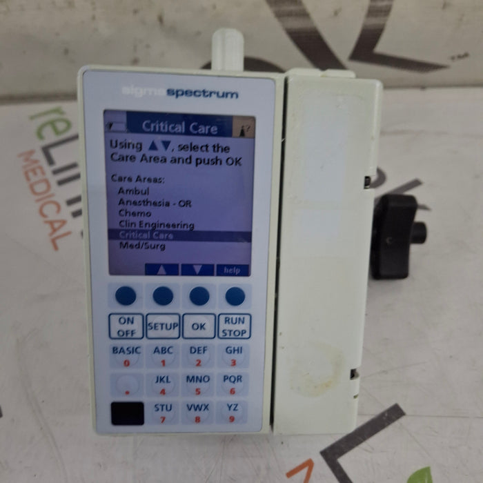 Baxter Sigma Spectrum 6.02.07 with B/G Battery Infusion Pump