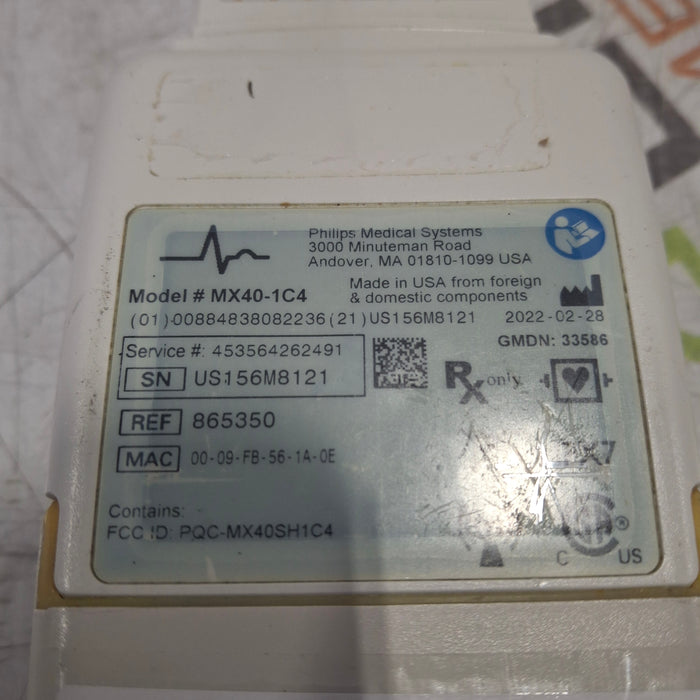 Philips MX40 1.4 ECG 865350 Telemetry Transmitter
