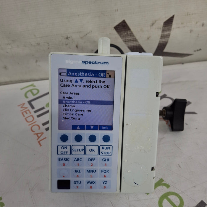 Baxter Sigma Spectrum 6.02.07 with B/G Battery Infusion Pump