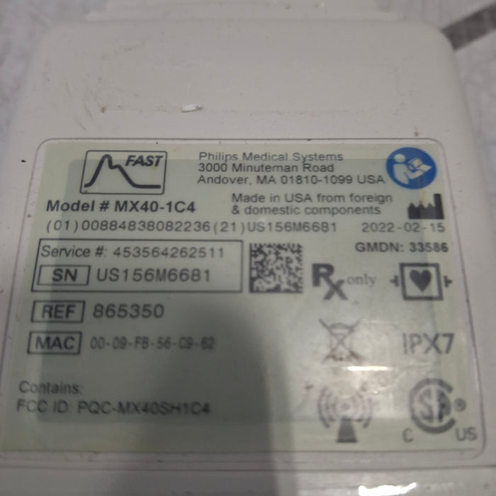 Philips Philips MX40 1.4 ECG/SPO2 865350 Telemetry Transmitter Patient Monitors reLink Medical