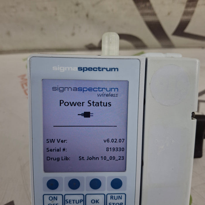 Baxter Sigma Spectrum 6.02.07 with B/G Battery Infusion Pump