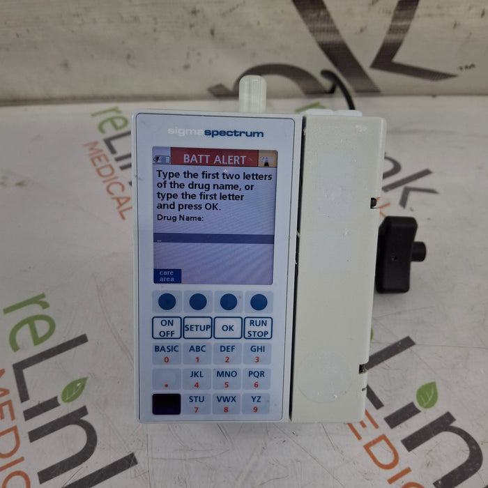 Baxter Sigma Spectrum 6.02.07 with B/G Battery Infusion Pump
