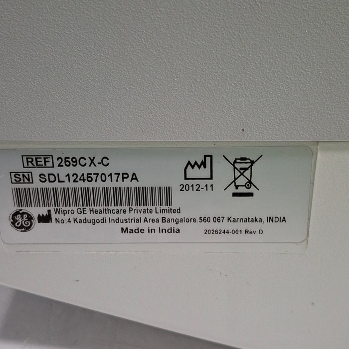 GE Healthcare GE Healthcare Corometrics 250cx Series Model 259cx-c Fetal Monitor Patient Monitors reLink Medical