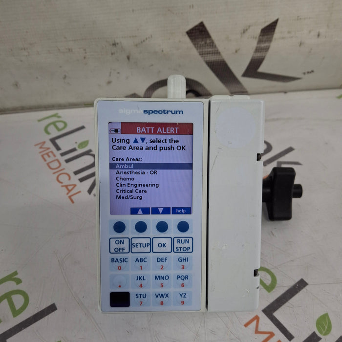 Baxter Sigma Spectrum 6.02.07 with B/G Battery Infusion Pump