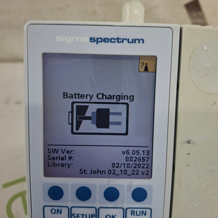 Baxter Sigma Spectrum 6.05.13 with B/G Battery Infusion Pump