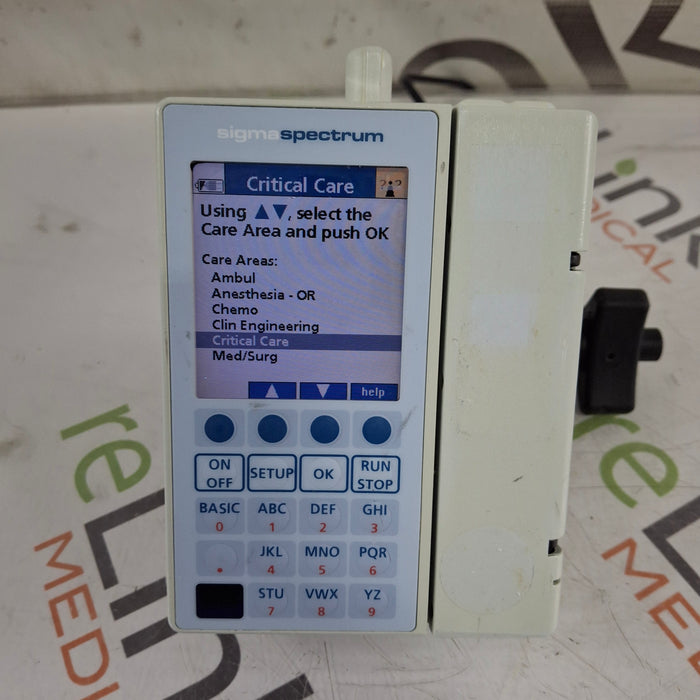 Baxter Sigma Spectrum 6.02.07 with B/G Battery Infusion Pump