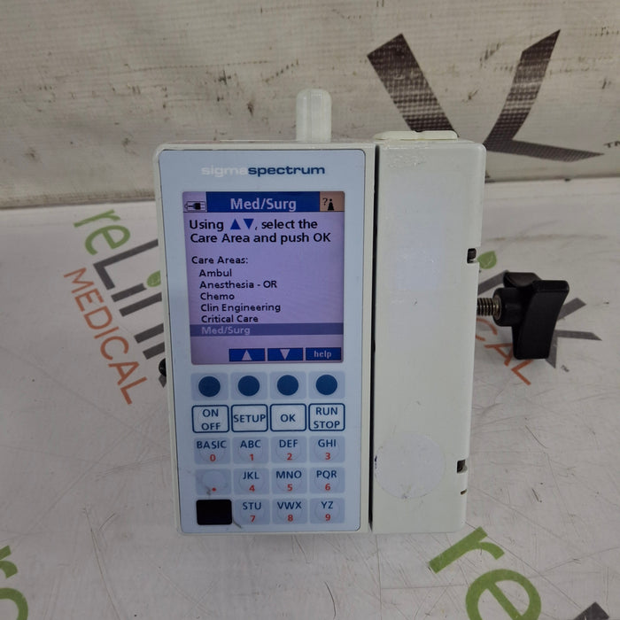 Baxter Baxter Sigma Spectrum 6.02.07 with B/G Battery Infusion Pump Infusion Pump reLink Medical