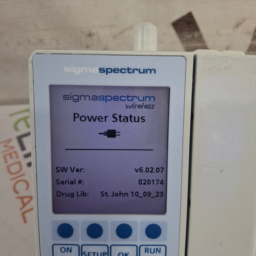 Baxter Baxter Sigma Spectrum 6.02.07 with B/G Battery Infusion Pump Infusion Pump reLink Medical