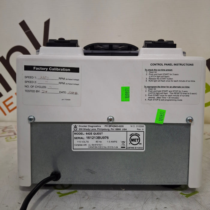 Drucker Diagnostics Horizon Quest Centrifuge