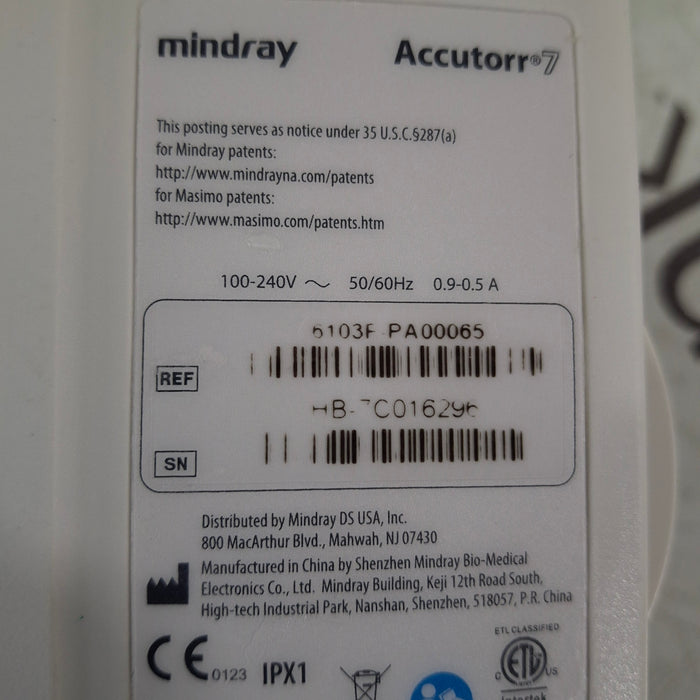 Mindray Mindray Accutorr 7 Vital Signs Monitor Patient Monitors reLink Medical