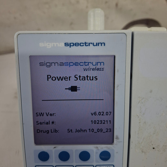Baxter Sigma Spectrum 6.02.07 with B/G Battery Infusion Pump