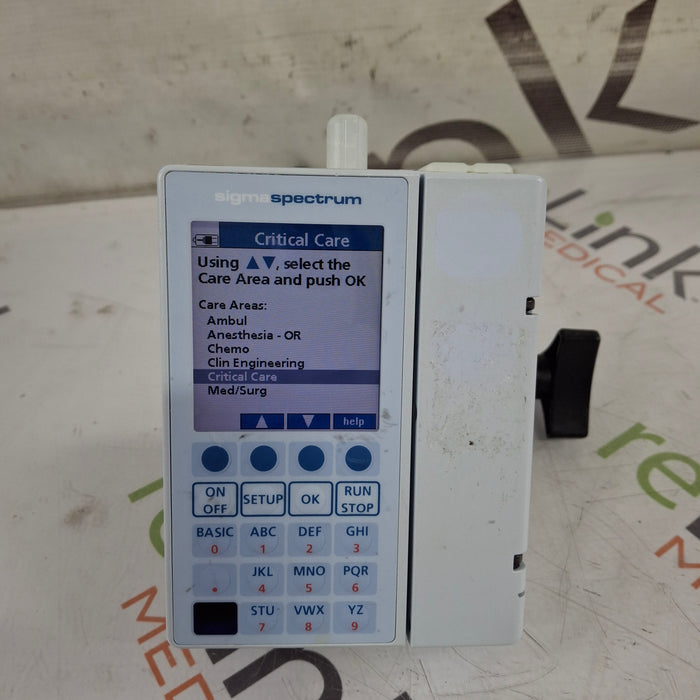 Baxter Sigma Spectrum 6.02.07 with B/G Battery Infusion Pump