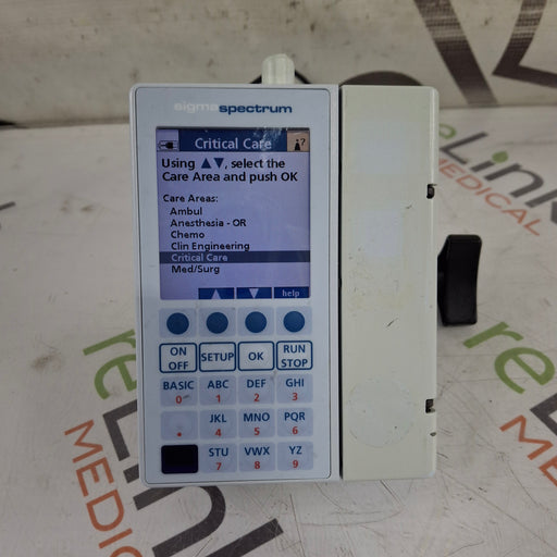 Baxter Baxter Sigma Spectrum 6.02.07 with B/G Battery Infusion Pump Infusion Pump reLink Medical